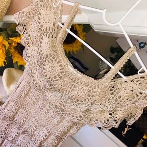 Boston Proper Crochet Dress